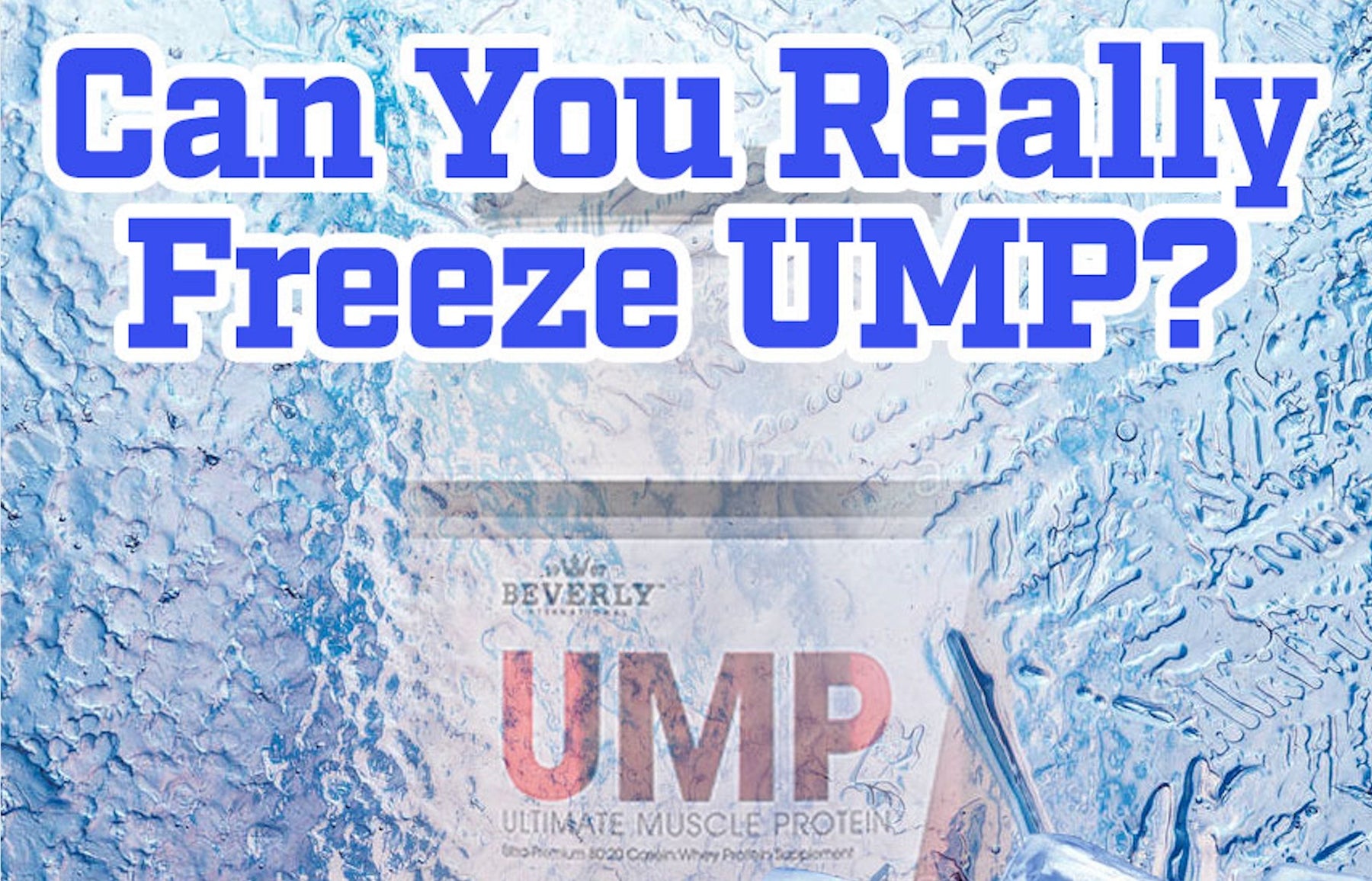 Chill Out: Your Guide to Freezing UMP Protein Protein